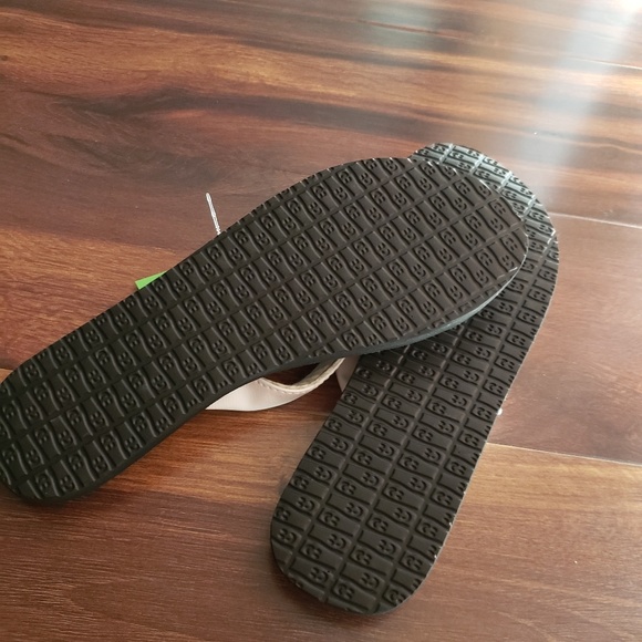 Sanuk Yoga Chakra White Sz 9 Yoga Mat Sandal Flip - Picture 3 of 4